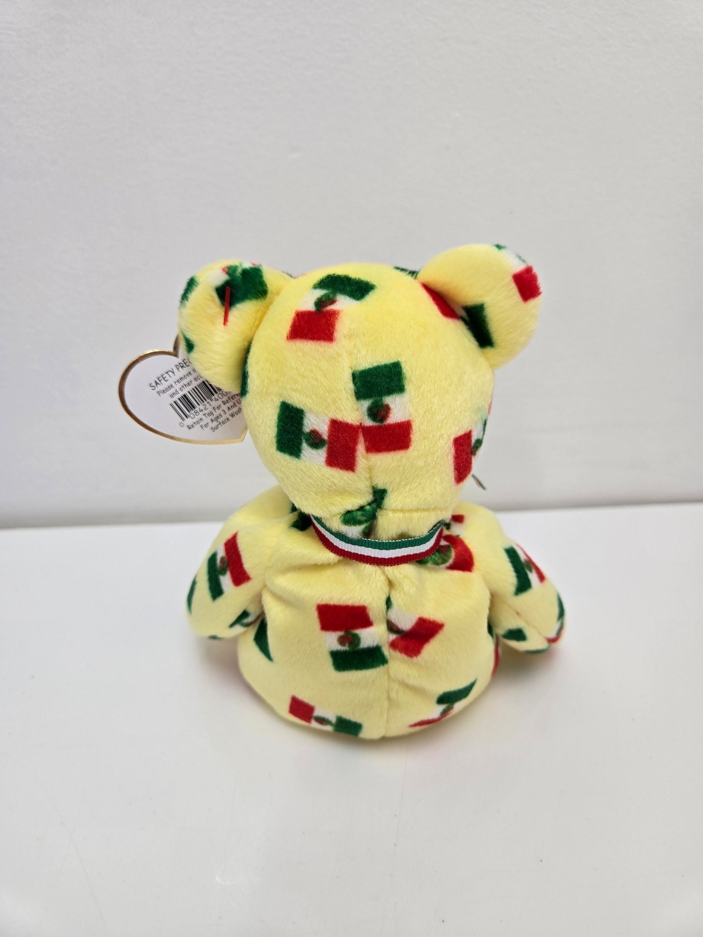 Ty Beanie Baby “Piñata” the Mexican Flag Bear - Flag nose (8.5 inch)