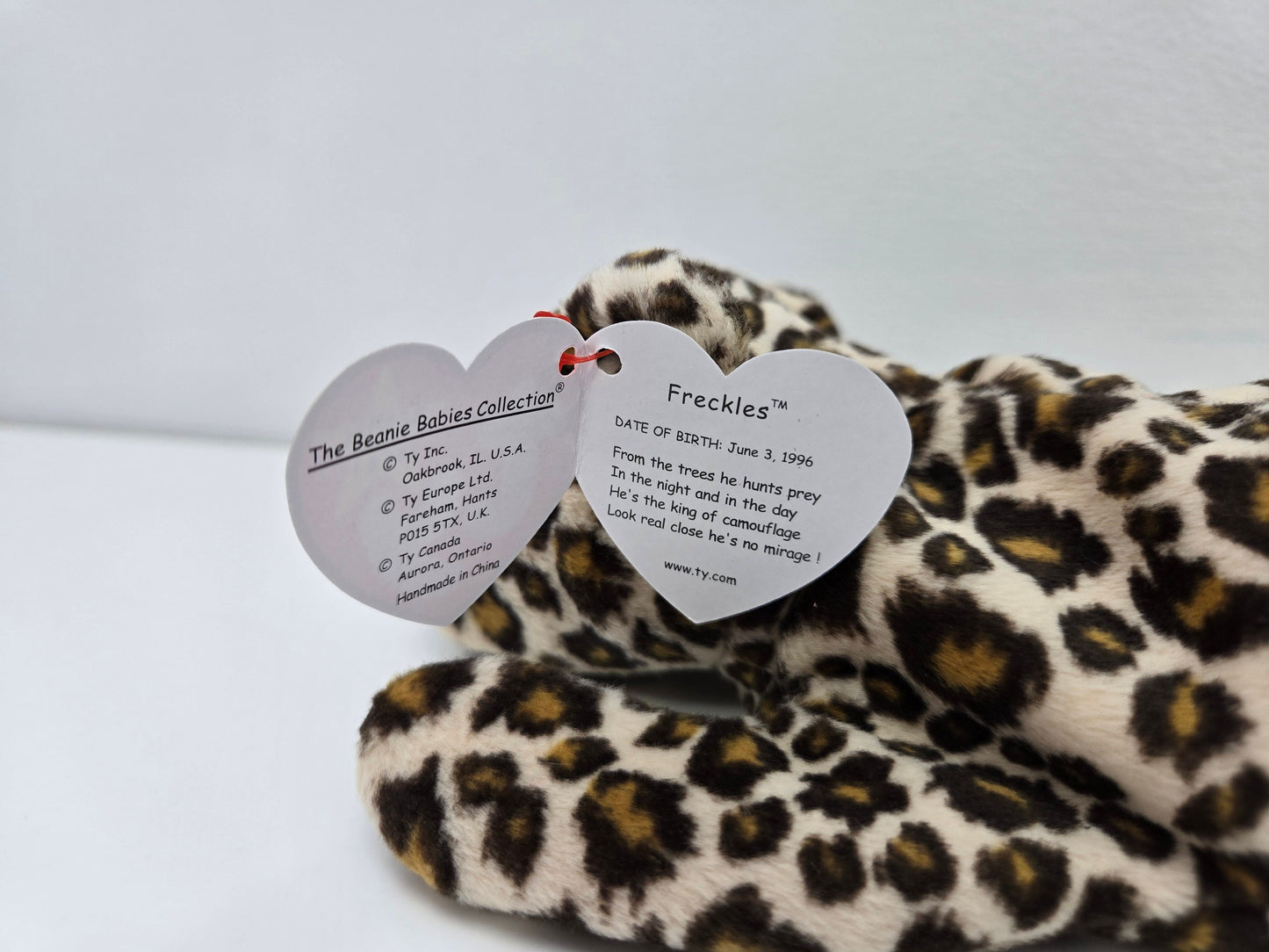 Ty Beanie Baby “Freckles” the Leopard! (8.5 inch)