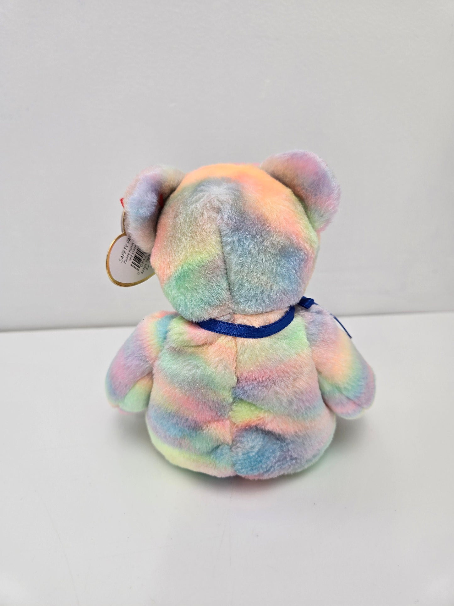 Ty Beanie Baby “Aussiebear” the Australian Exclusive Tie-Dye Bear - One of 6 in the Asia Pacific Set (8.5 inch)