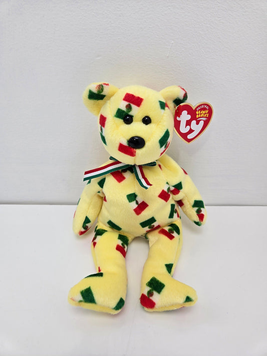 Ty Beanie Baby “Piñata” the Mexican Flag Bear - Black nose (8.5 inch)