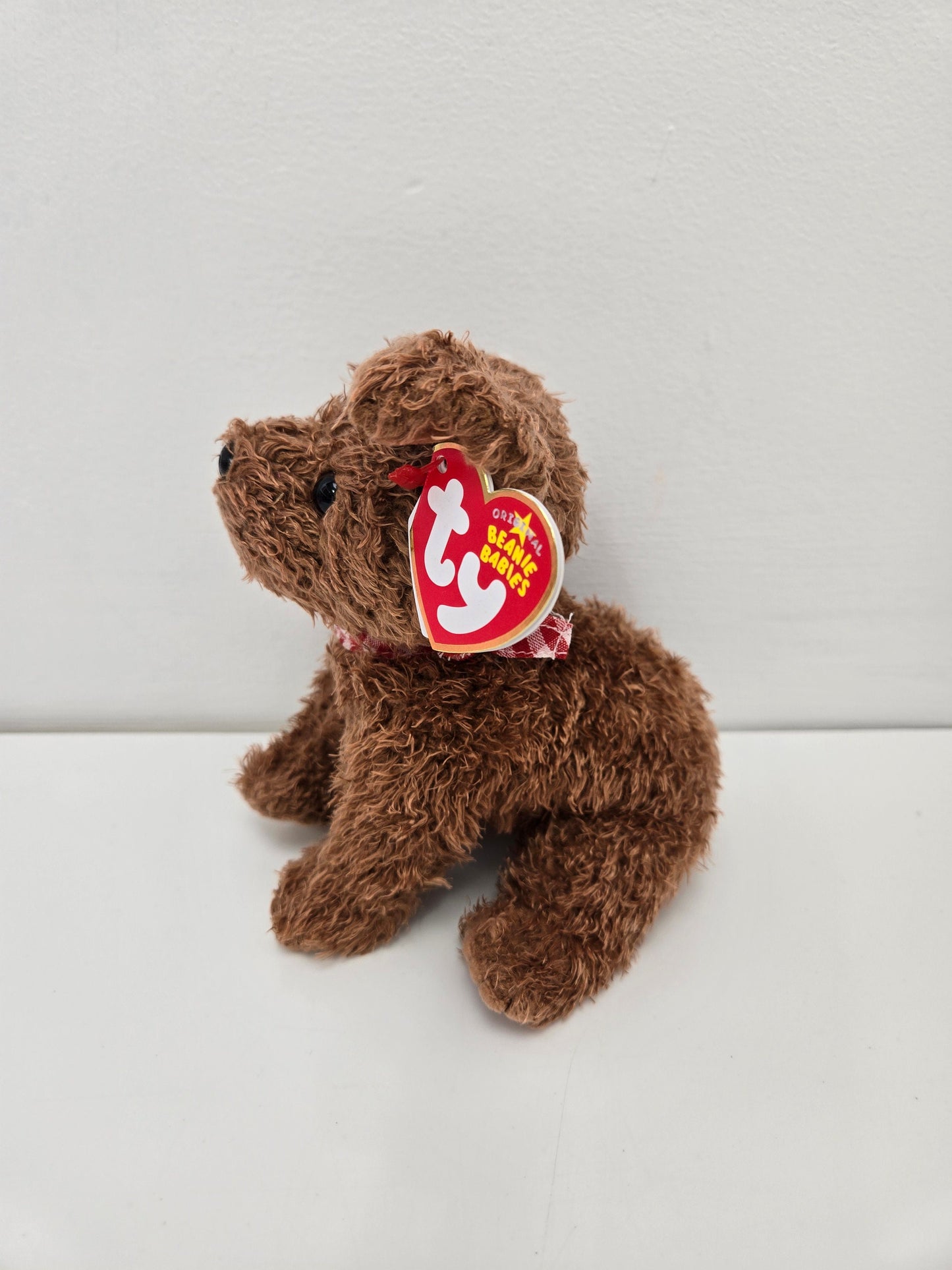 Ty Beanie Baby “Rowdy” the Dog  wearing Scarf (5.5 inch)