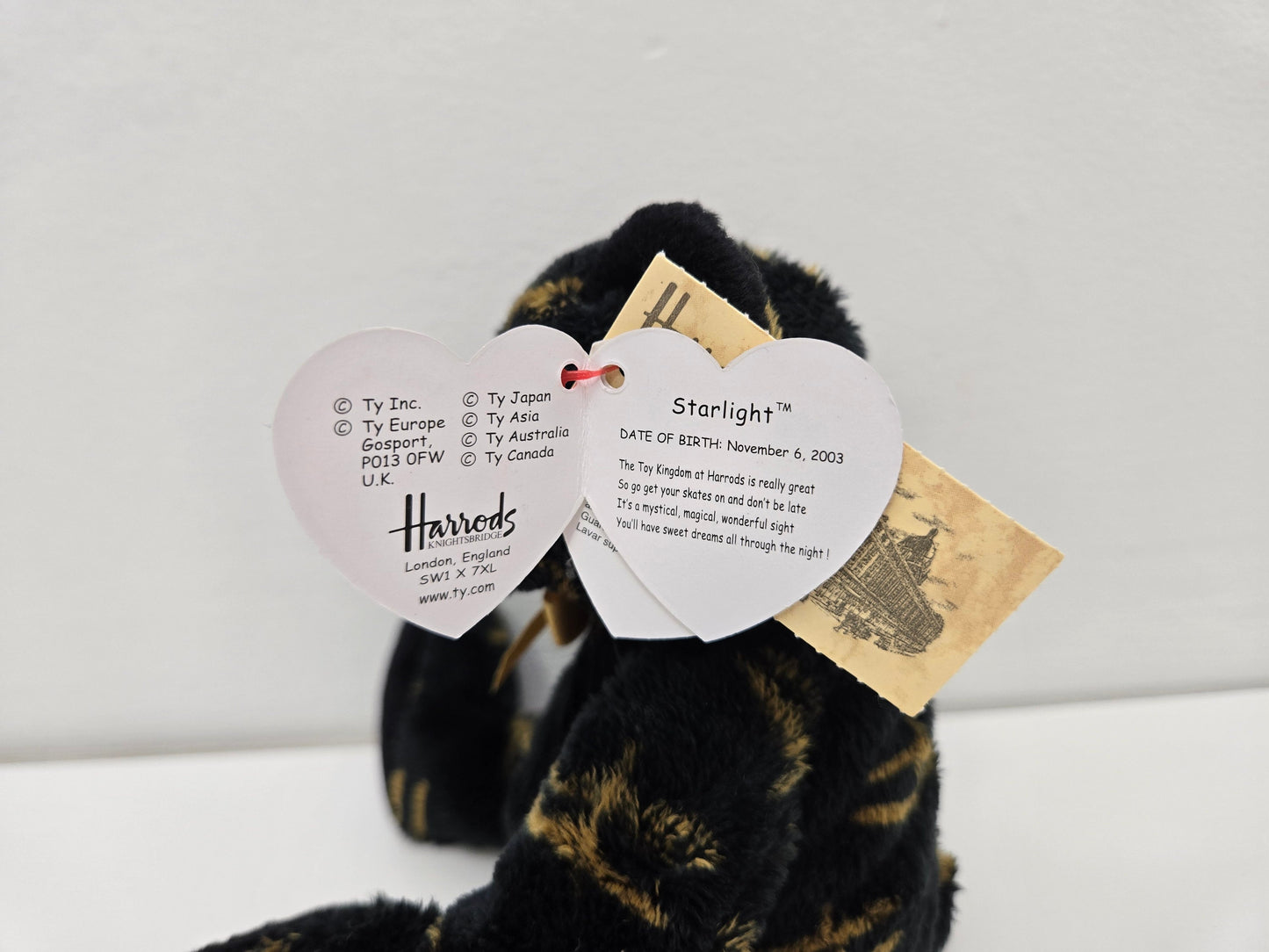 Ty Beanie Baby “Starlight” the Bear - UK Harrods Store Exclusive (7.5 inch)