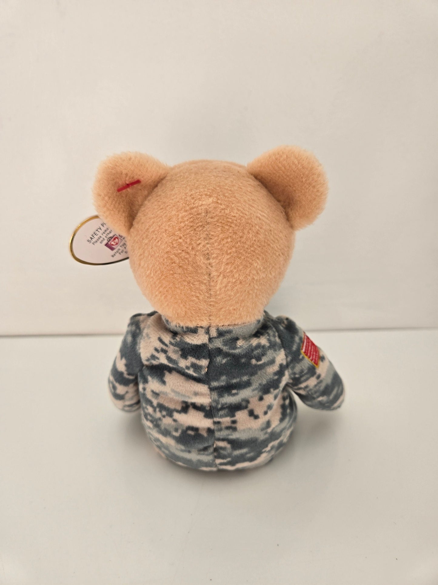 Ty Beanie Baby “Salute” the Army Bear! *Flag on Arm version - Internet Exclusive!* (8.5 inch)