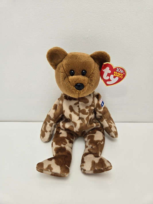 Ty Beanie Baby “Hero” the Military Bear - Australian Exclusive Version (8.5 inch)