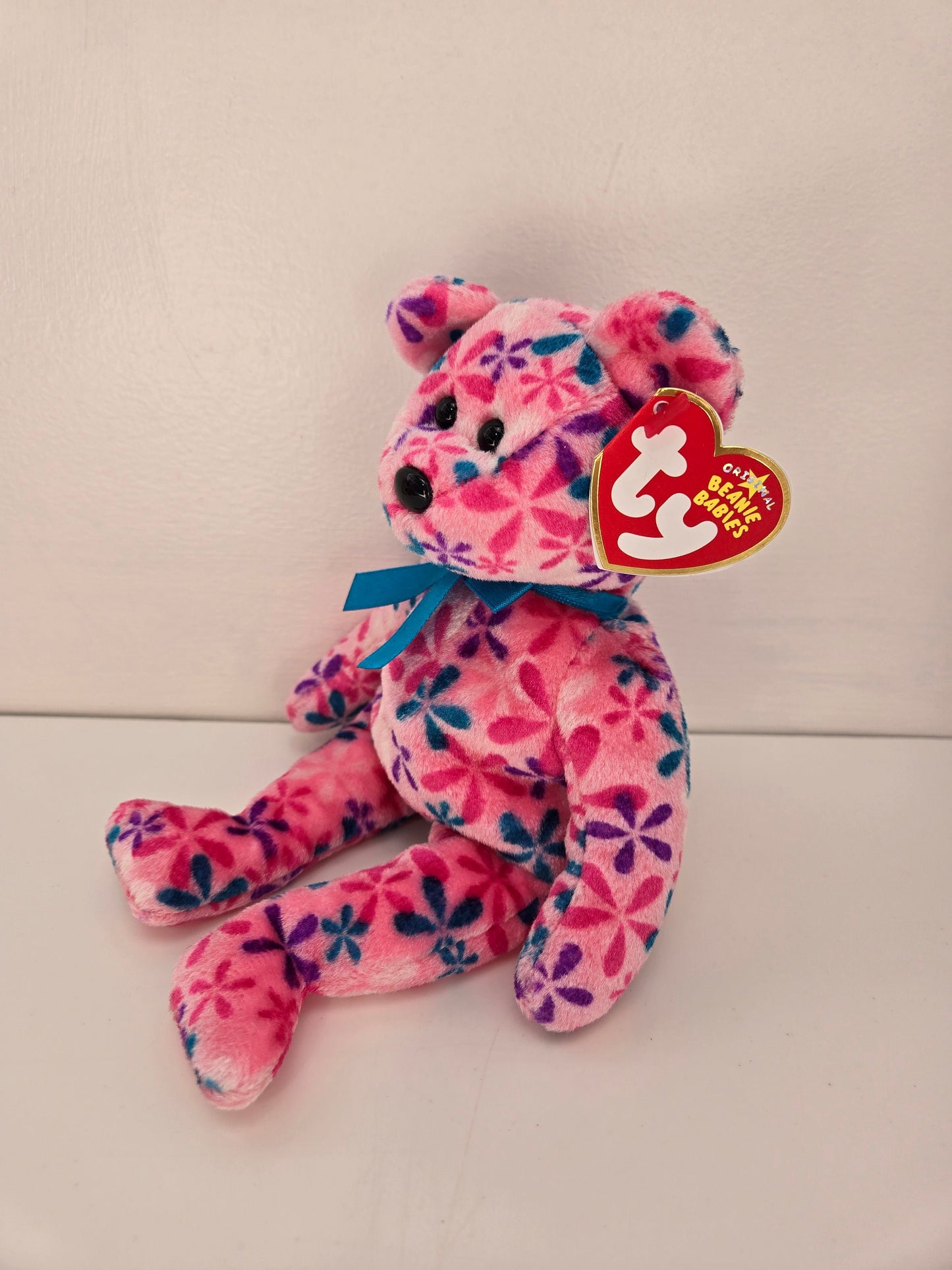 Ty Beanie Baby “Funky” the Pink Flower Bear! (8.5 inch)