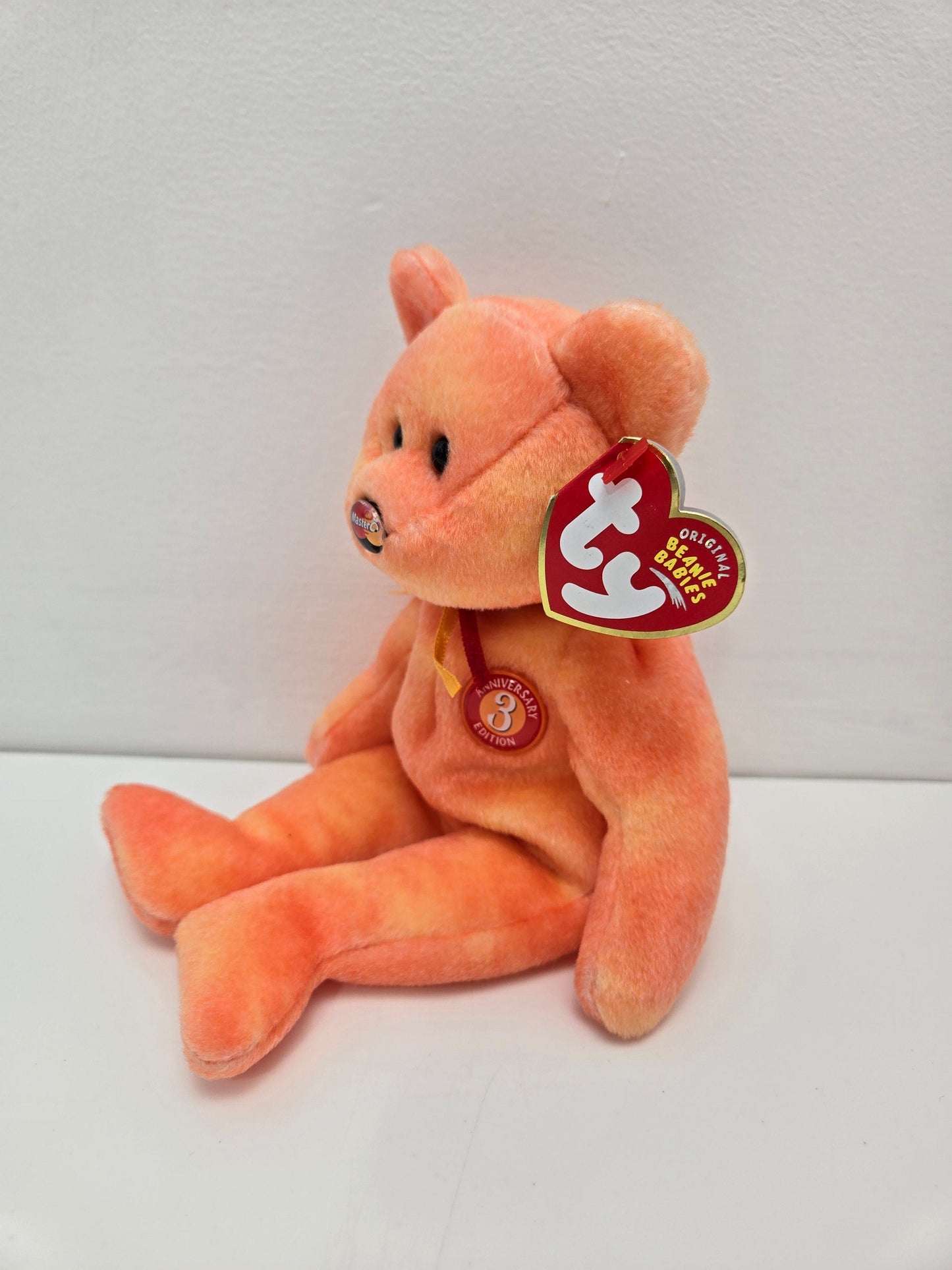 Ty Beanie Baby “M.C. Anniversary 3rd Edition” the Mastercard Anniversary Bear - Credit Card Exclusive (8.5 inch)