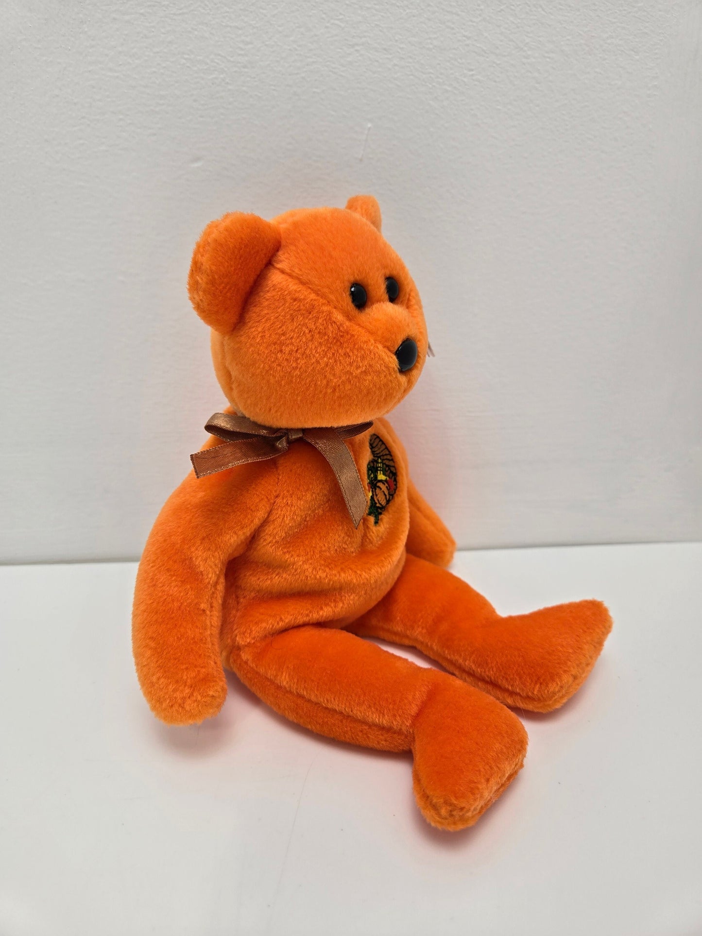 Ty Beanie Baby “Thankful” the Orange Thanksgiving Bear - Internet Exclusive (8.5 inch)