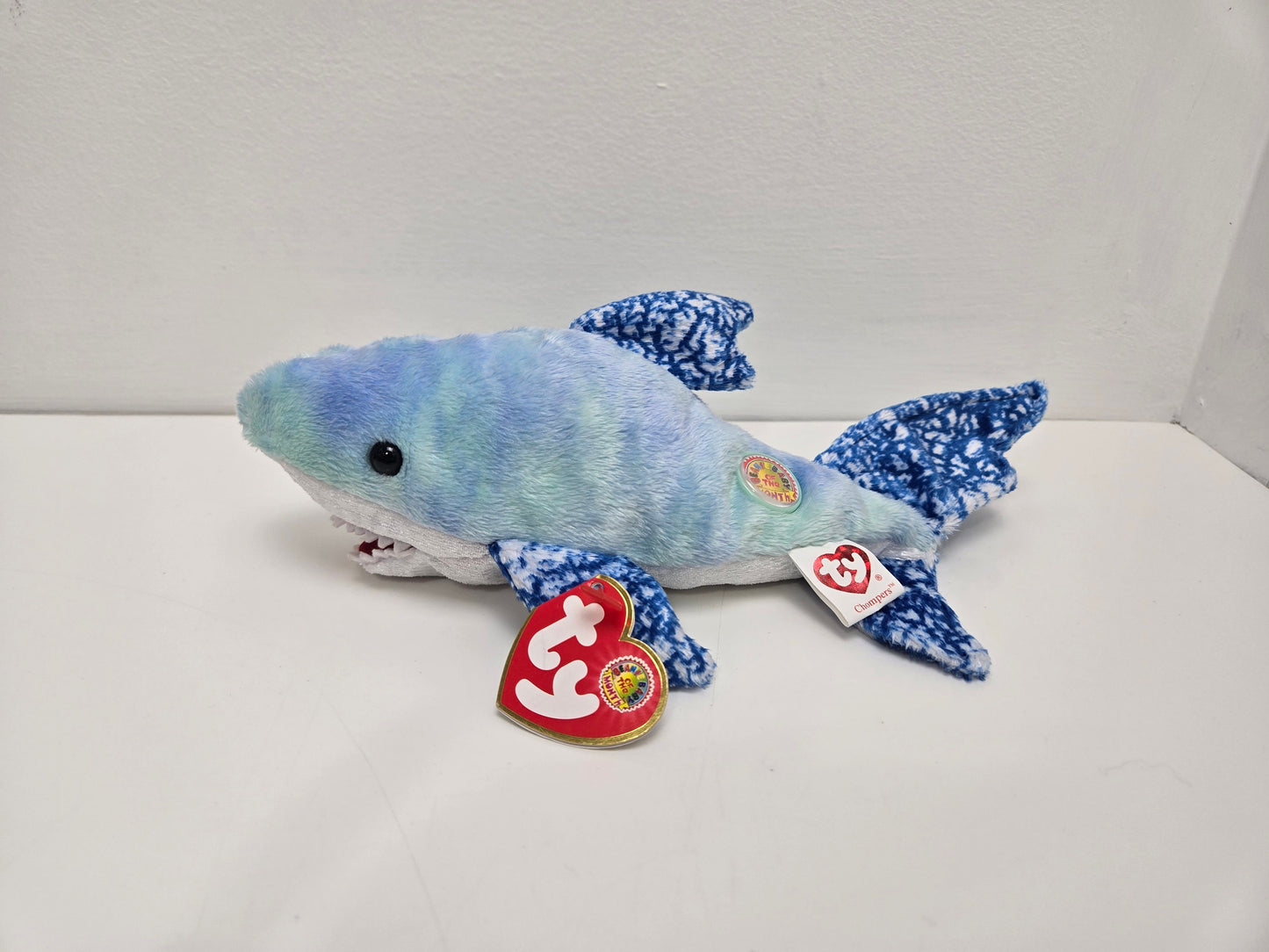 Ty Beanie Baby “Chompers” the Shark - Beanie Baby of the Month (7.5 inch)