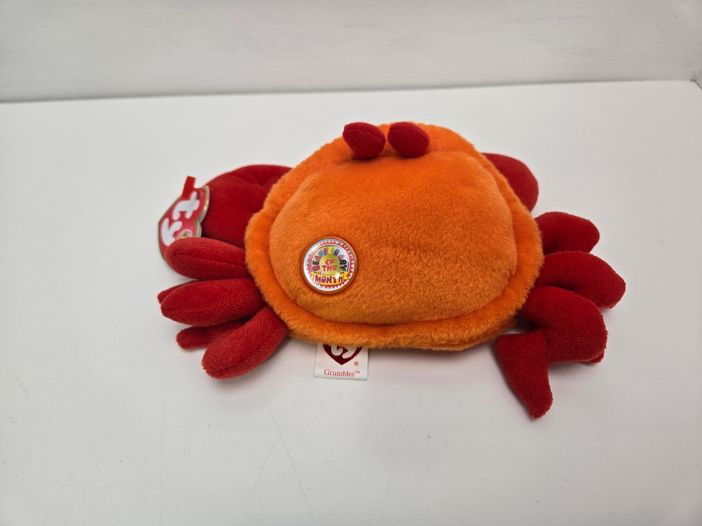 Ty Beanie Baby “Grumbles” the Orange Crab! Beanie Baby of the Month