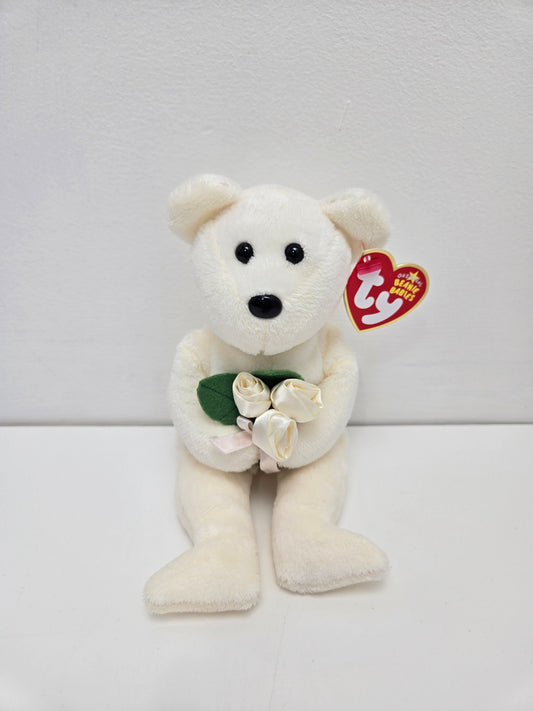 Ty Beanie Baby “Dear One” the Bear Holding Flowers - Hallmark Exclusive (8.5 inch)