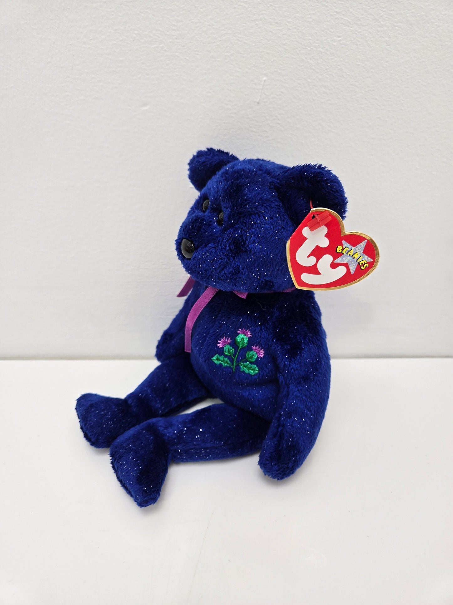 Ty Beanie Baby “Thistle” the Bear - UK Exclusive *Rare* (8.5 inch)