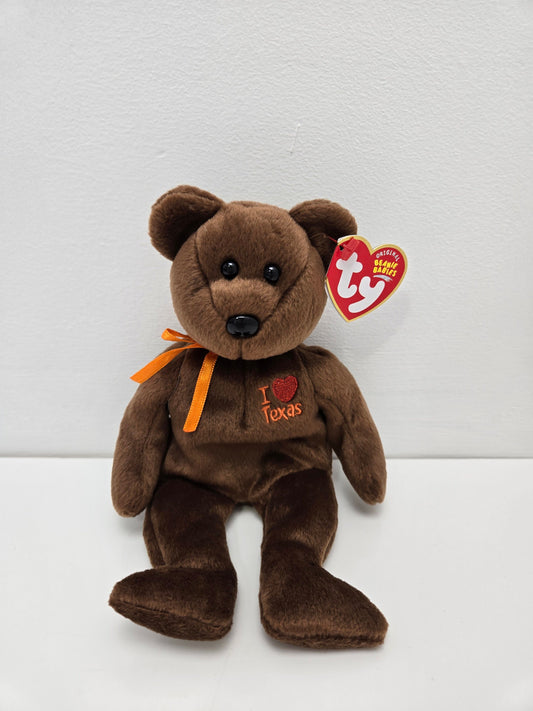 Ty Beanie Baby “Texas” the I Love Texas Bear - Show Exclusive (8.5 inch)