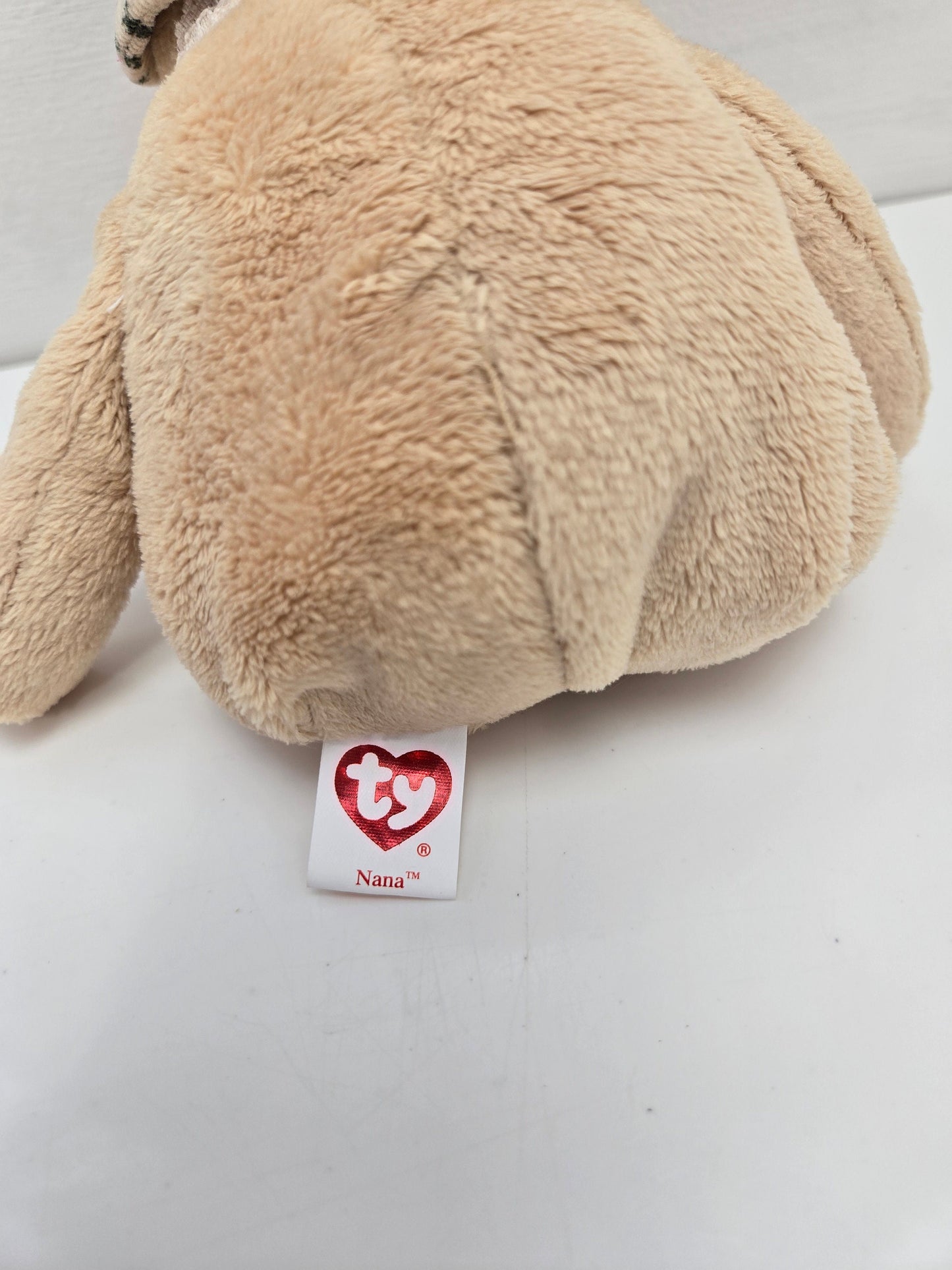 Ty Beanie Baby “Nana” the Adorable Bear with Grandma on foot - Internet Exclusive (8.5 inch)