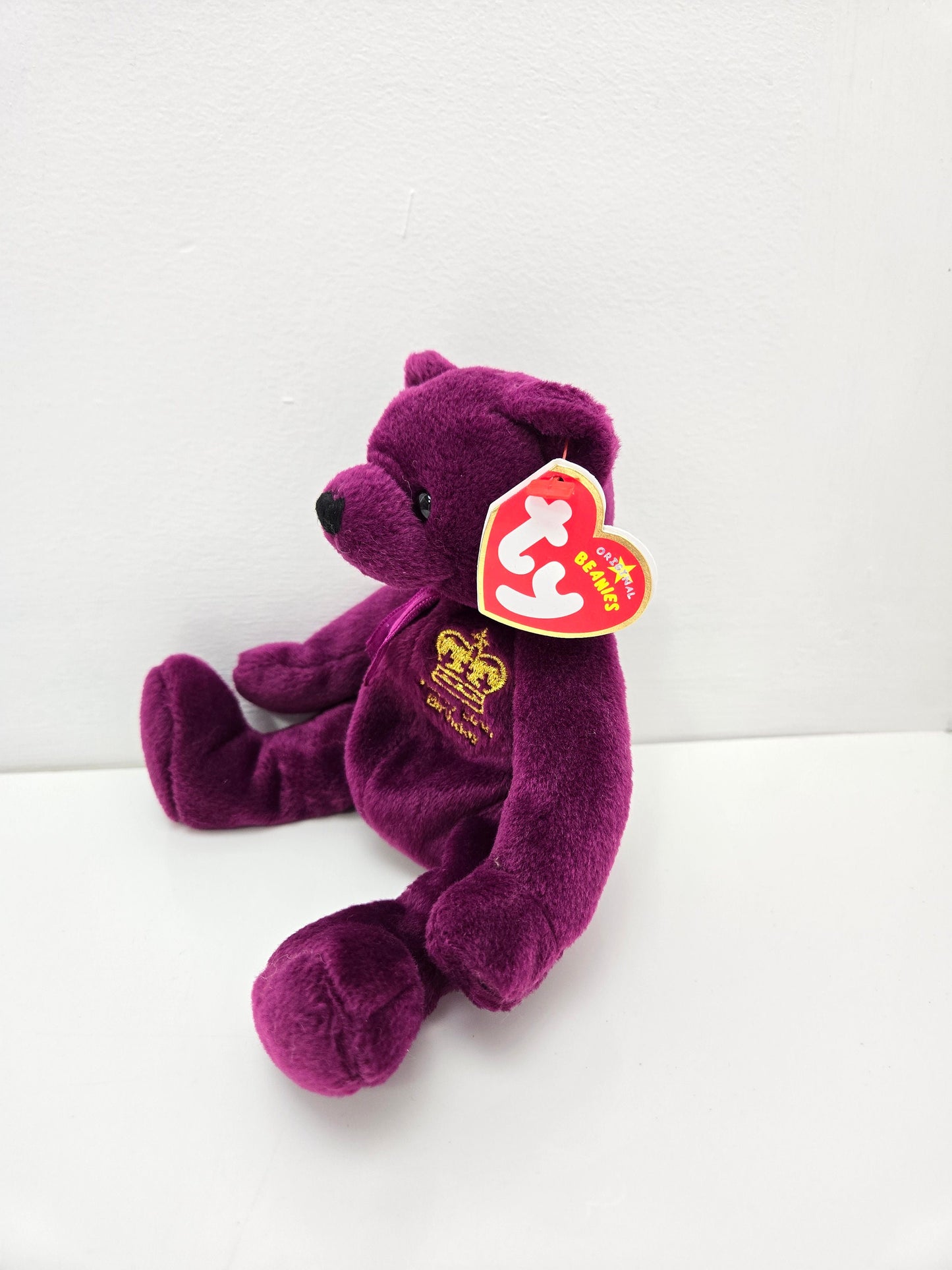 TY Beanie Baby “Majestic” the Bear - UK Exclusive *Rare* - Honouring the Queen’s 80th Birthday (7.5 inch)