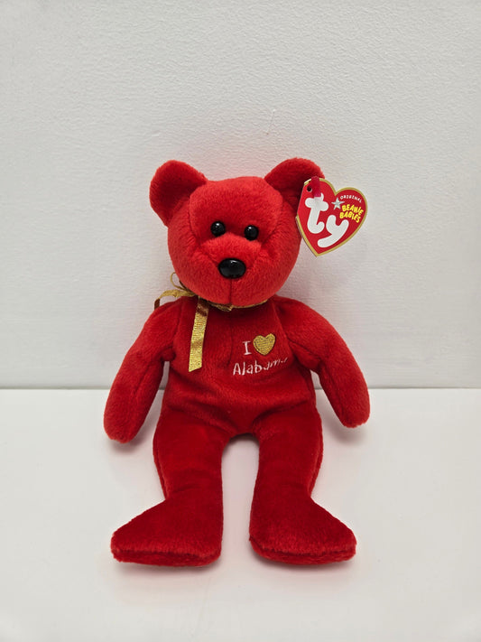 Ty Beanie Baby “Alabama” the I Love Alabama Bear - State Exclusive (8.5 inch)