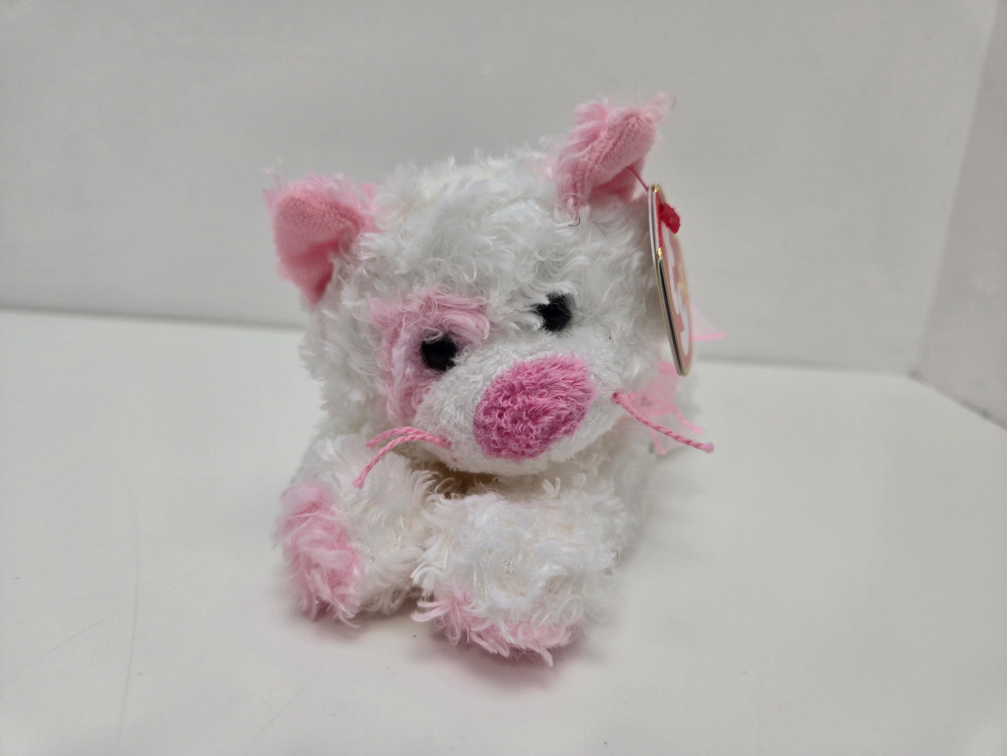 Ty Beanie Baby “Pinkerton” the Pink and White Cat  (6 inch)