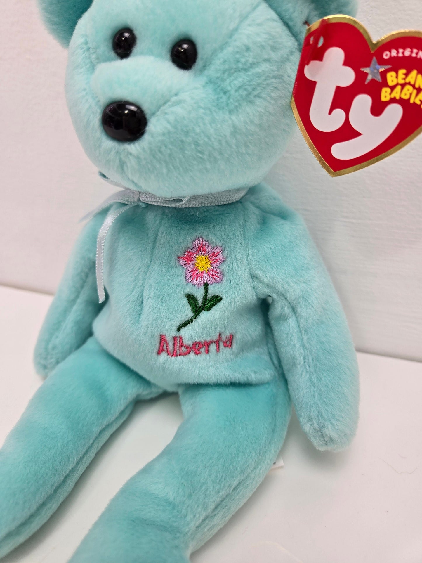 Ty Beanie Baby “Alberta Wild Rose” the Bear - Canada Show Exclusive (8.5 inch)