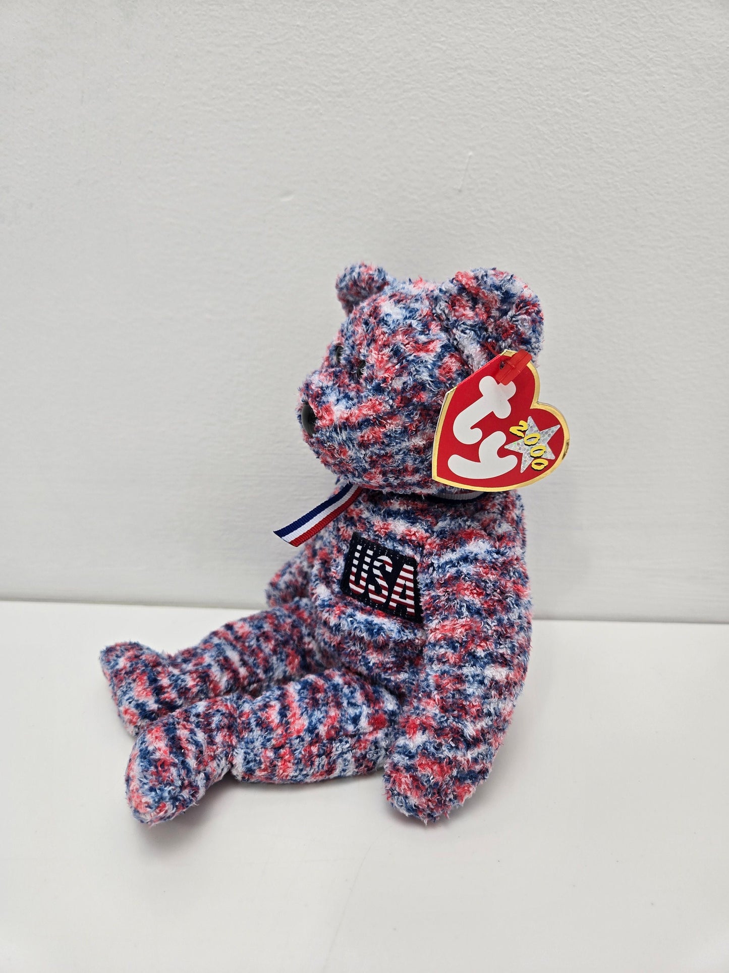 Ty Beanie Baby “USA” Patriotic Bear - and Oh So Soft! (8.5 inch)