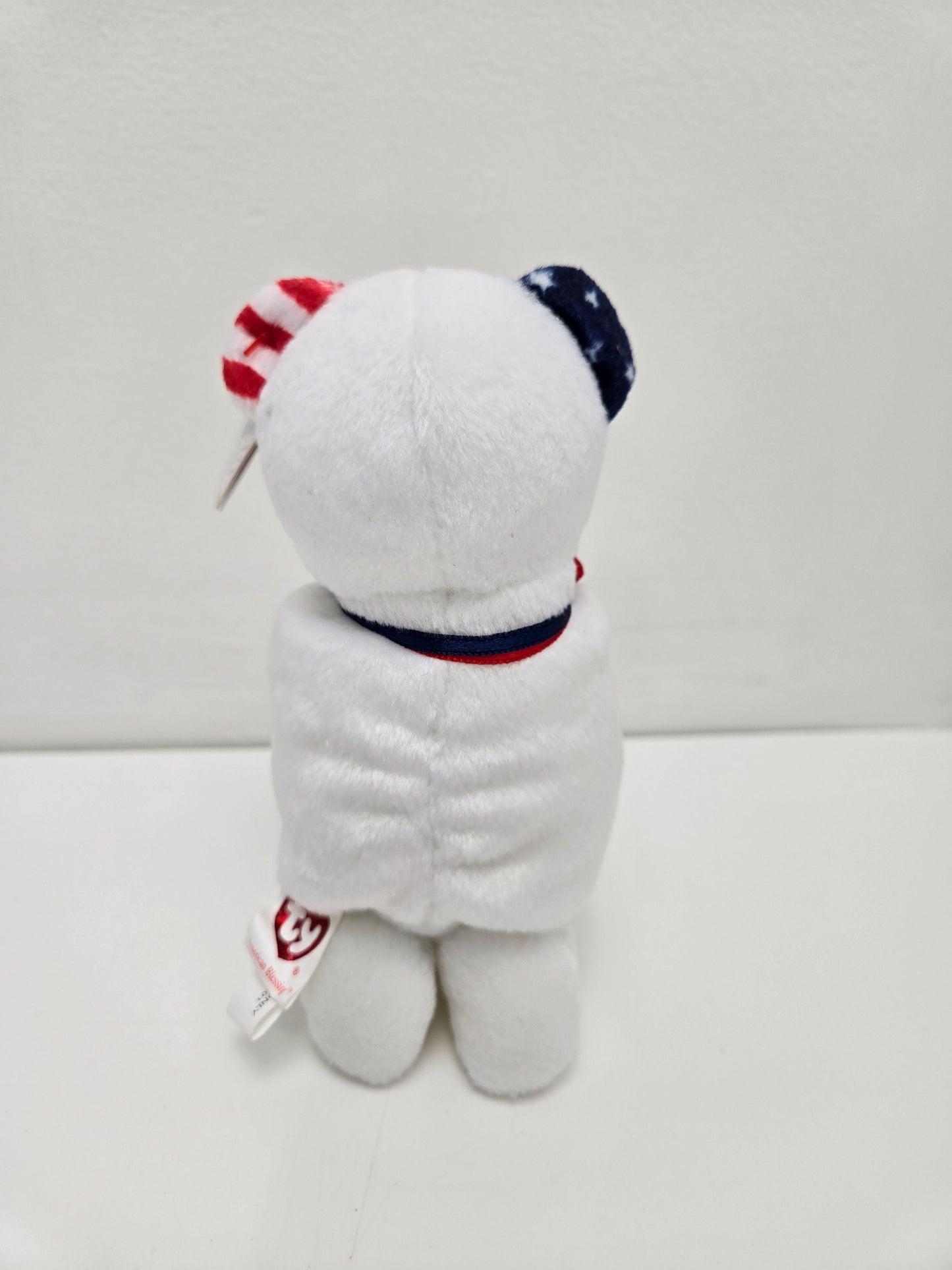 Ty Beanie Baby “American Blessing” the Praying Bear with God Bless America Embroidered on Arms (6.5 inch)