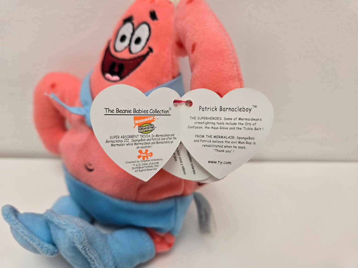 Ty Beanie Baby “Patrick Barnacleboy” - Patrick  from SpongeBob Square Pants! (7 inch)