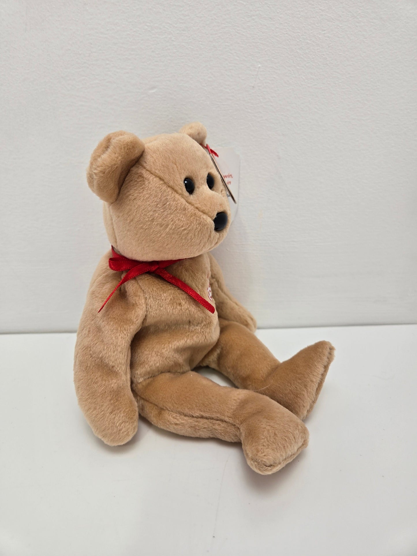 Ty Beanie Baby “True” the Canadian Bear with Maple Leaf on Chest - Special Olympics Tag (8.5 inch)