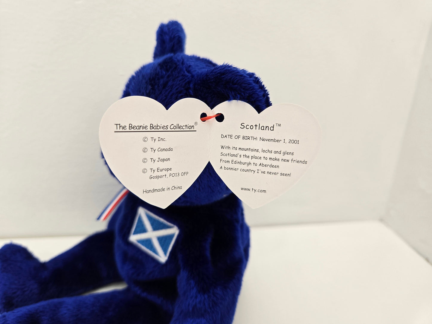 Ty Beanie Baby “Scotland” the Blue Bear - Scotland Exclusive (8.5 inch)