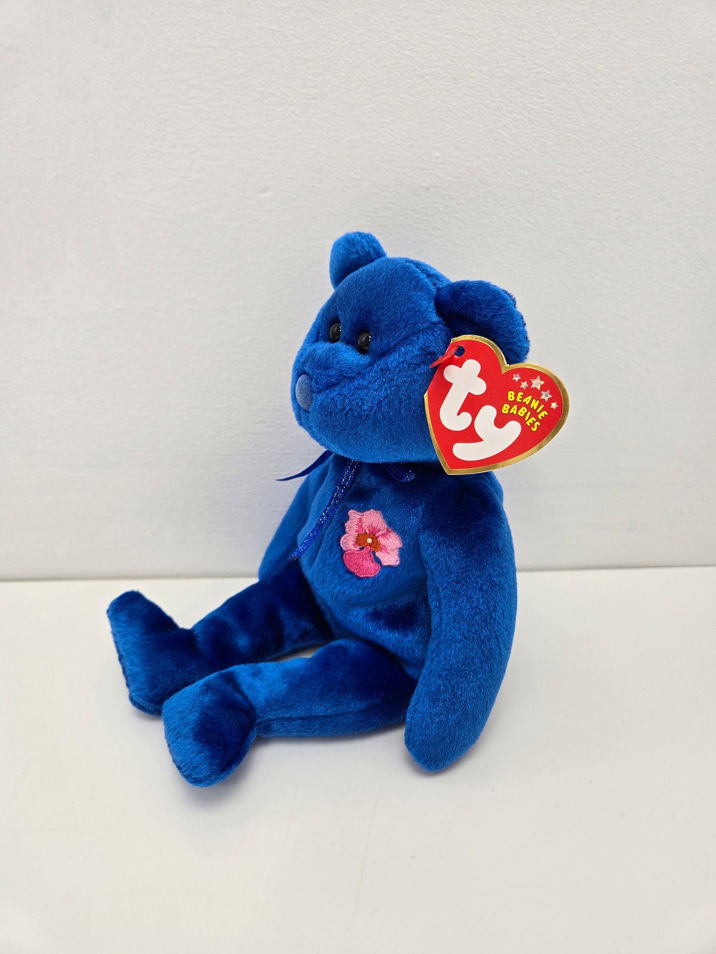 Ty Beanie Baby “Vanda” theRoyal Blue Bear - Singapore Exclusive *Rare* (8.5 inch)