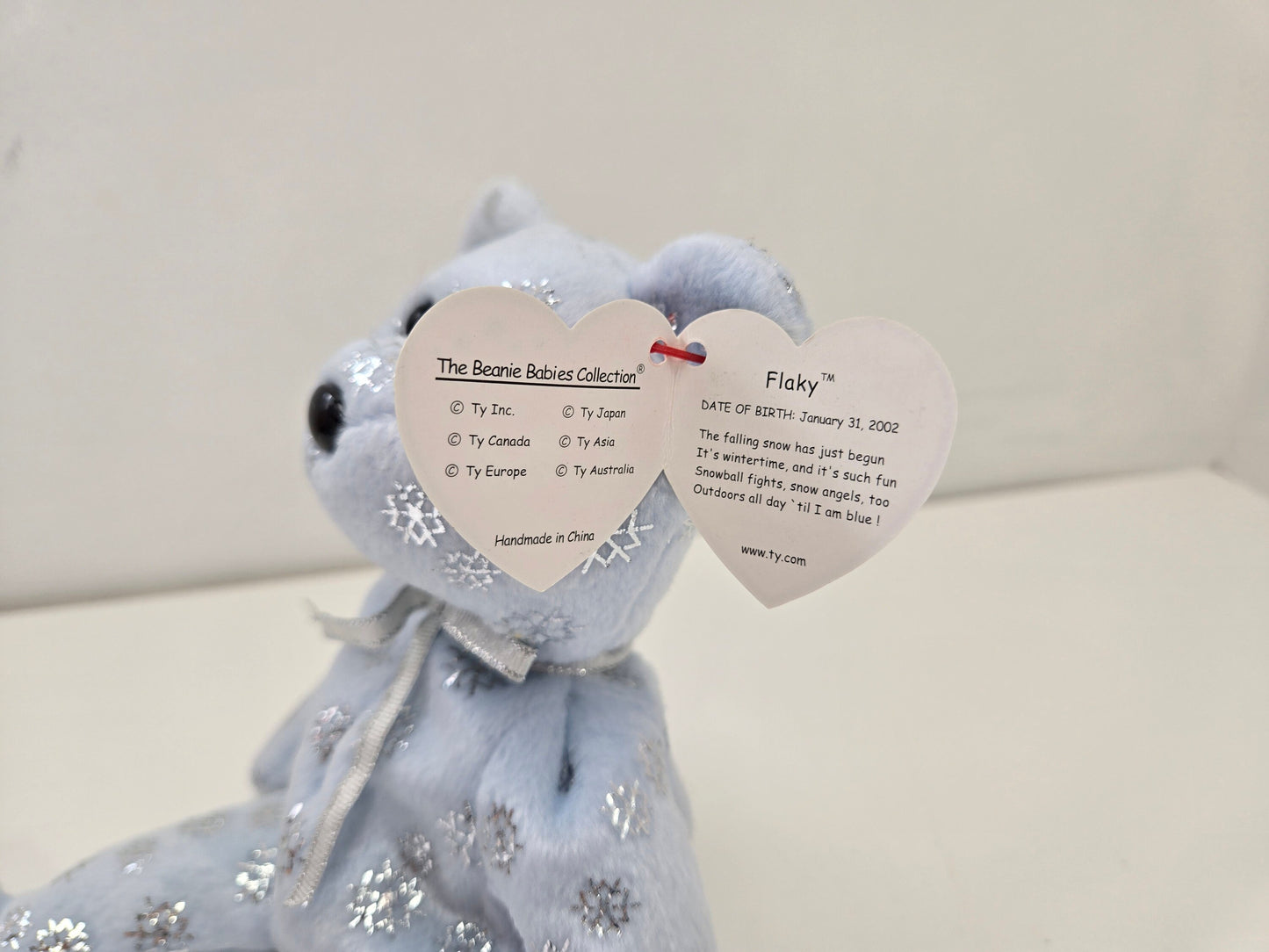 Ty Beanie Baby “Flaky” the Snowflake Bear (8.5 inch)