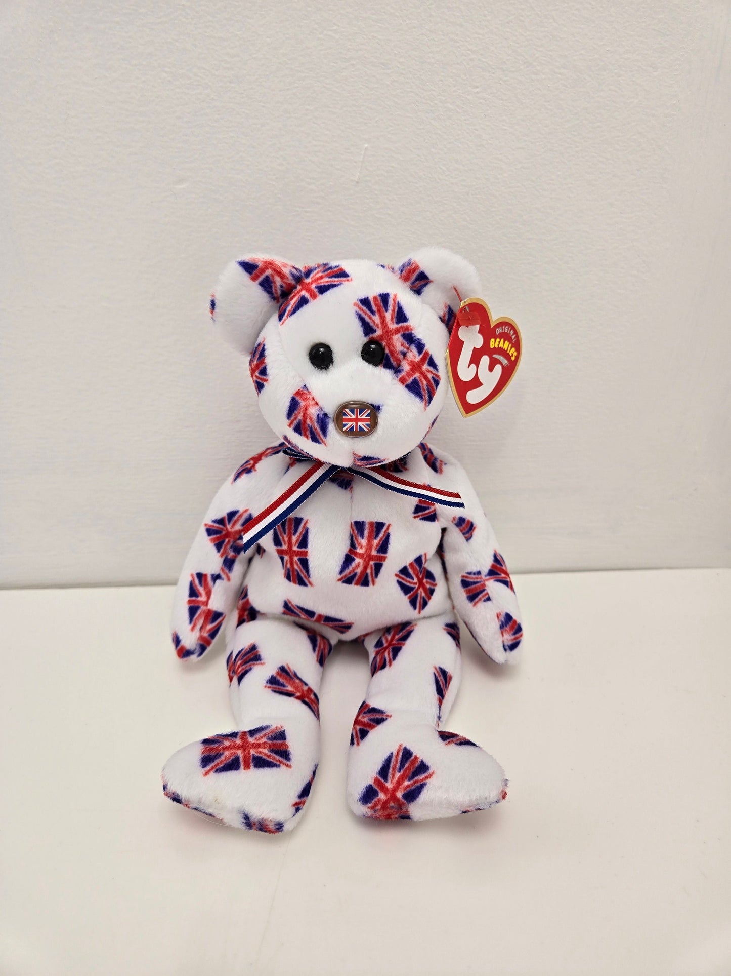 Ty Beanie Babies “Jack” the Bear - Flag Nose Version - UK Exclusive (8.5 inch)