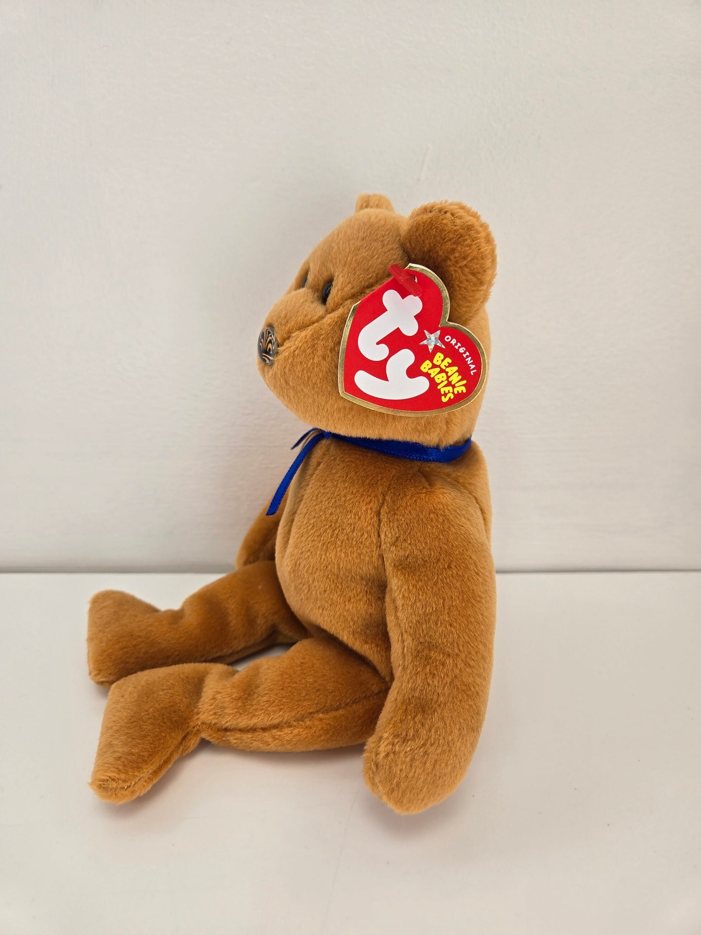 Ty Beanie Baby “Promise” the Bear *Northwestern Mutual Exclusive —Gold Version *Rare!* (8.5 inch)