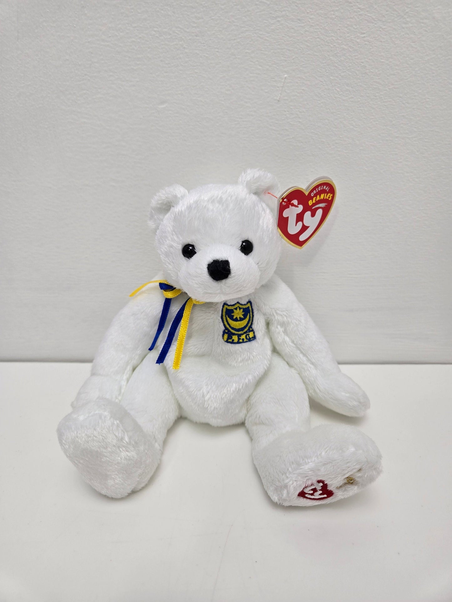 Ty Beanie Baby “P.F.C.” The UK Exclusive Portsmouth Football Club Bear (7.5 inch)