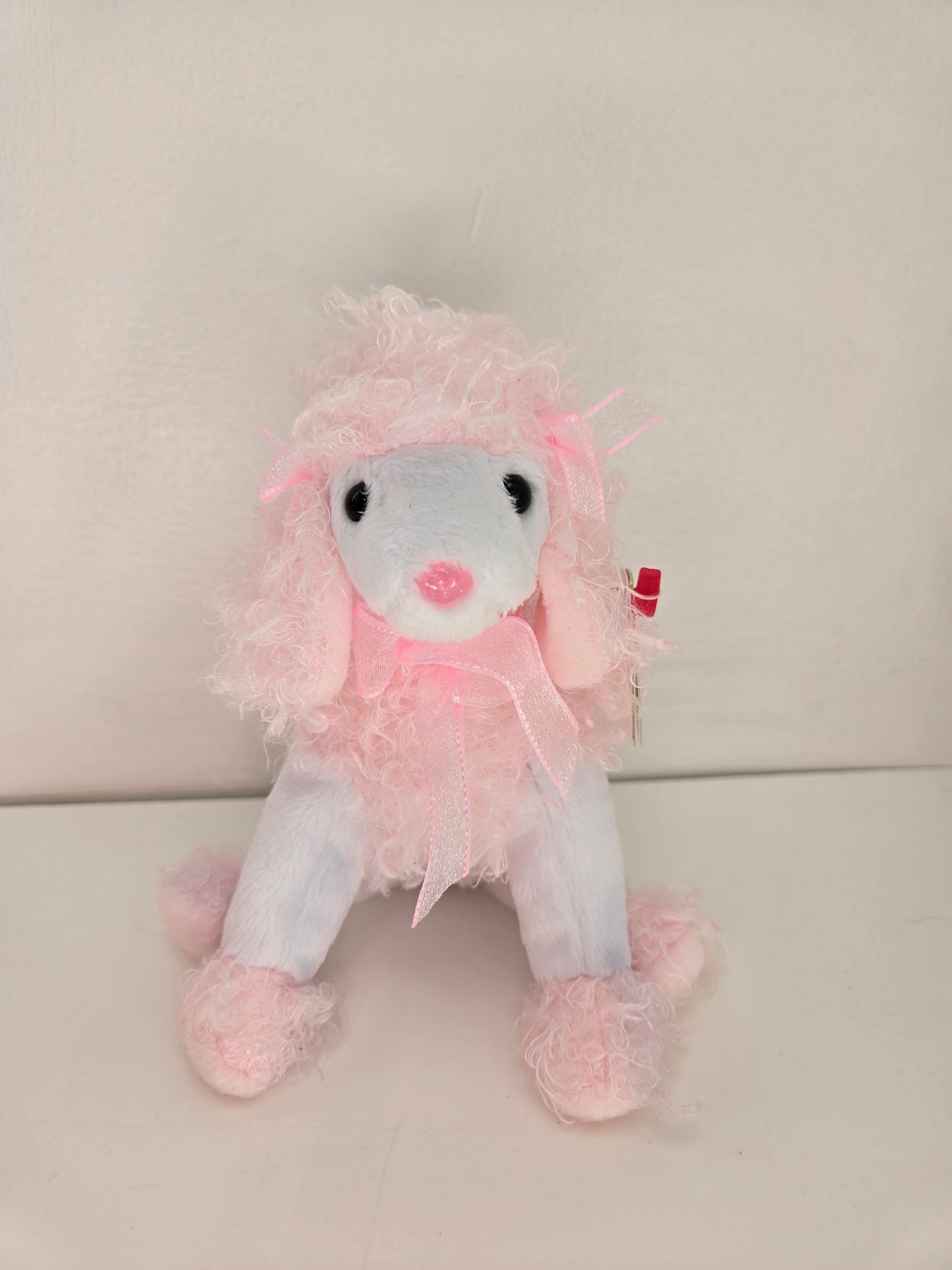 Ty Beanie Baby “Divalightful” the Pink and White Poodle ! (6 inch)