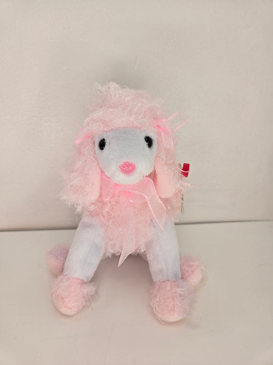 Ty Beanie Baby “Divalightful” the Pink and White Poodle ! (6 inch)