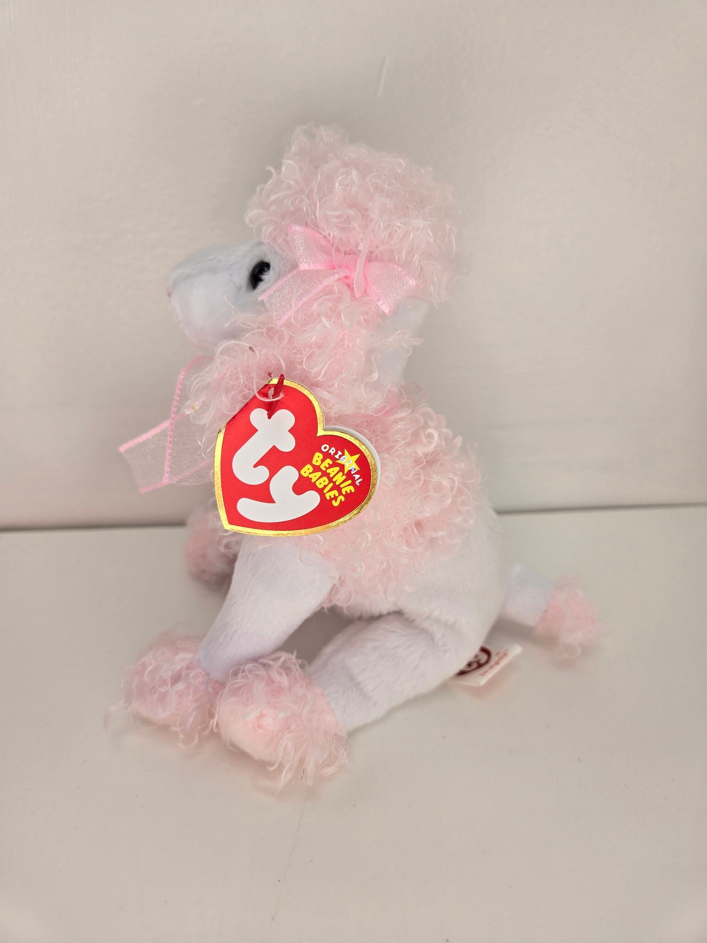 Ty Beanie Baby “Divalightful” the Pink and White Poodle ! (6 inch)