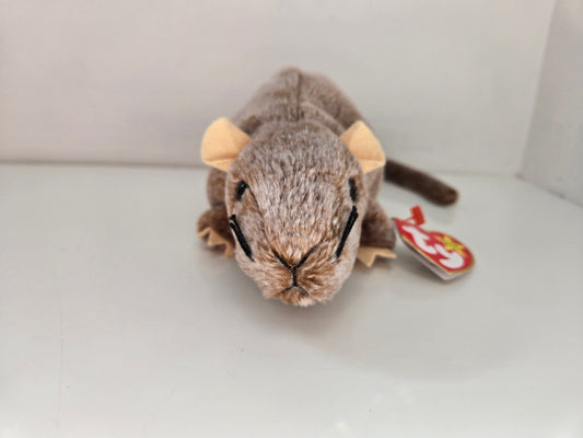 Ty Beanie Baby “Tiptoe” the Rat! (6 inch)