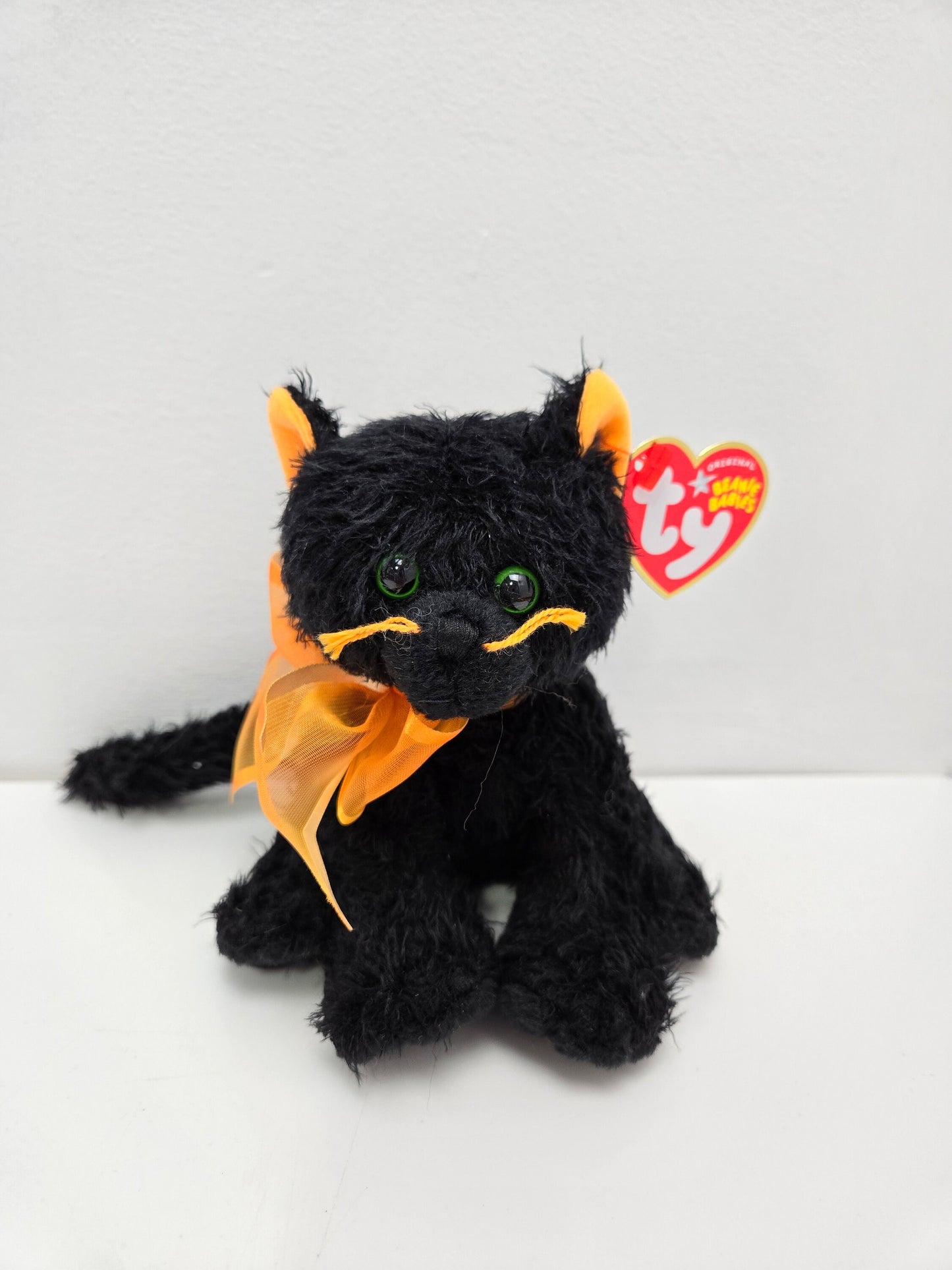 Ty Beanie Baby “Moonlight” the Black & Orange Cat (6 inch)