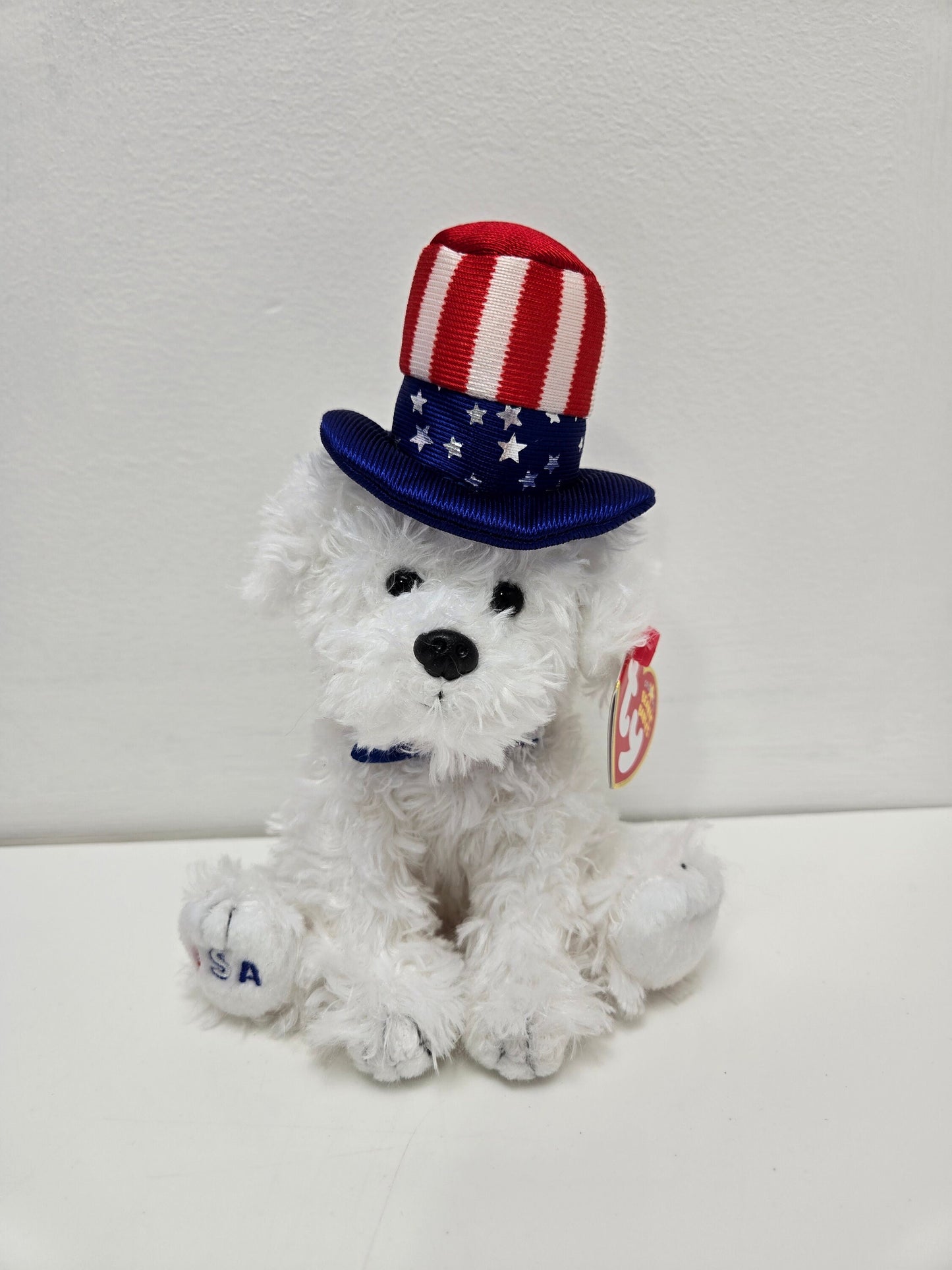 Ty Beanie Baby “First Dog” the USA Dog wearing Top Hat! (9 inch)