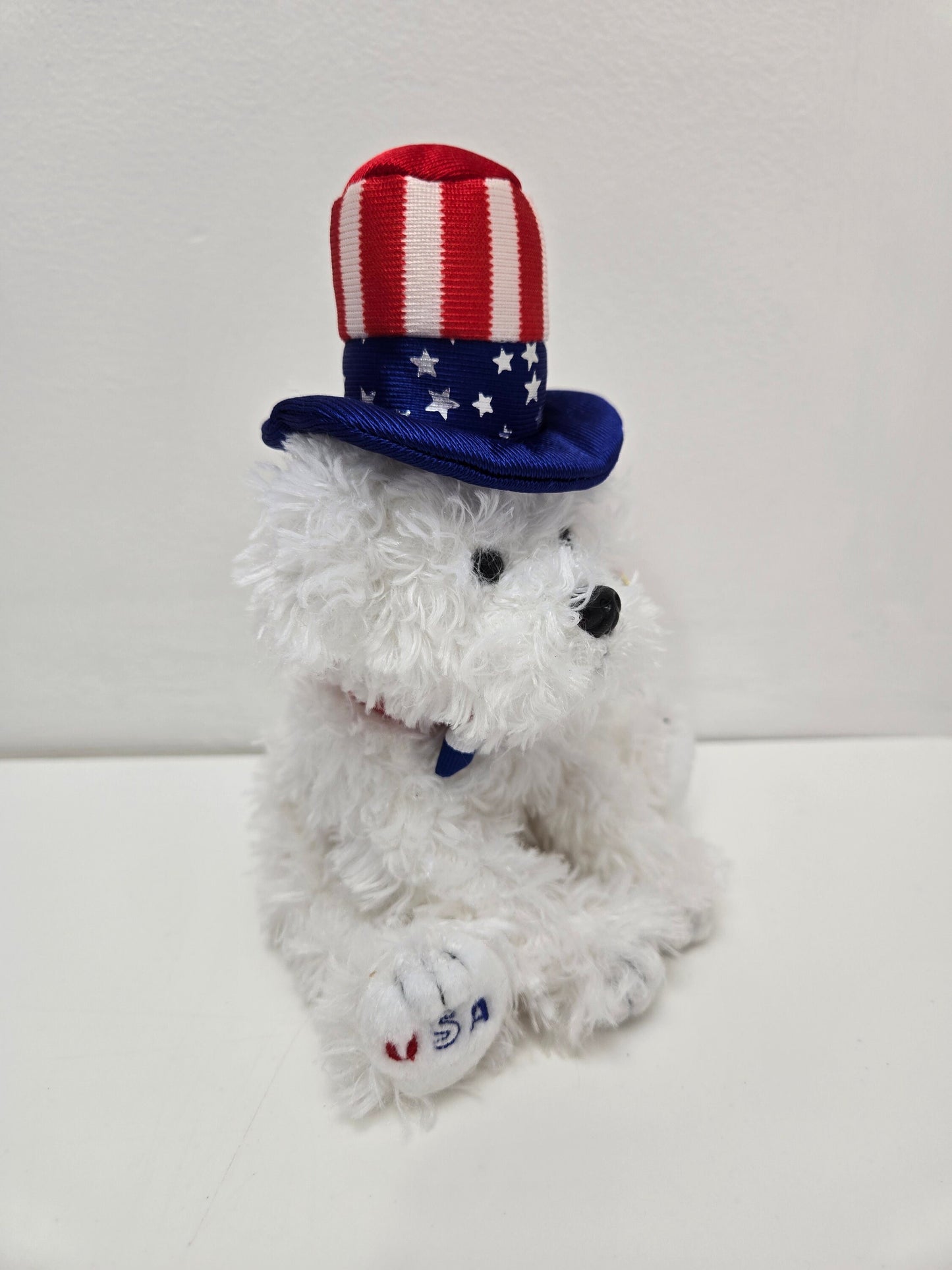 Ty Beanie Baby “First Dog” the USA Dog wearing Top Hat! (9 inch)