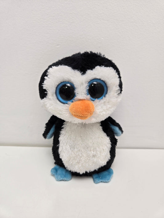 Ty Beanie Boo “Waddles” the Penguin - Solid Eyes -No Hang Tag (6 inch)