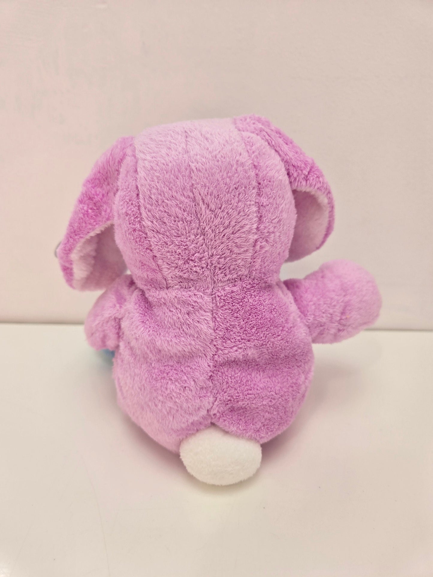 Ty Pluffies Collection “Twitchy” the Purple and Blue Bunny (10 inch)