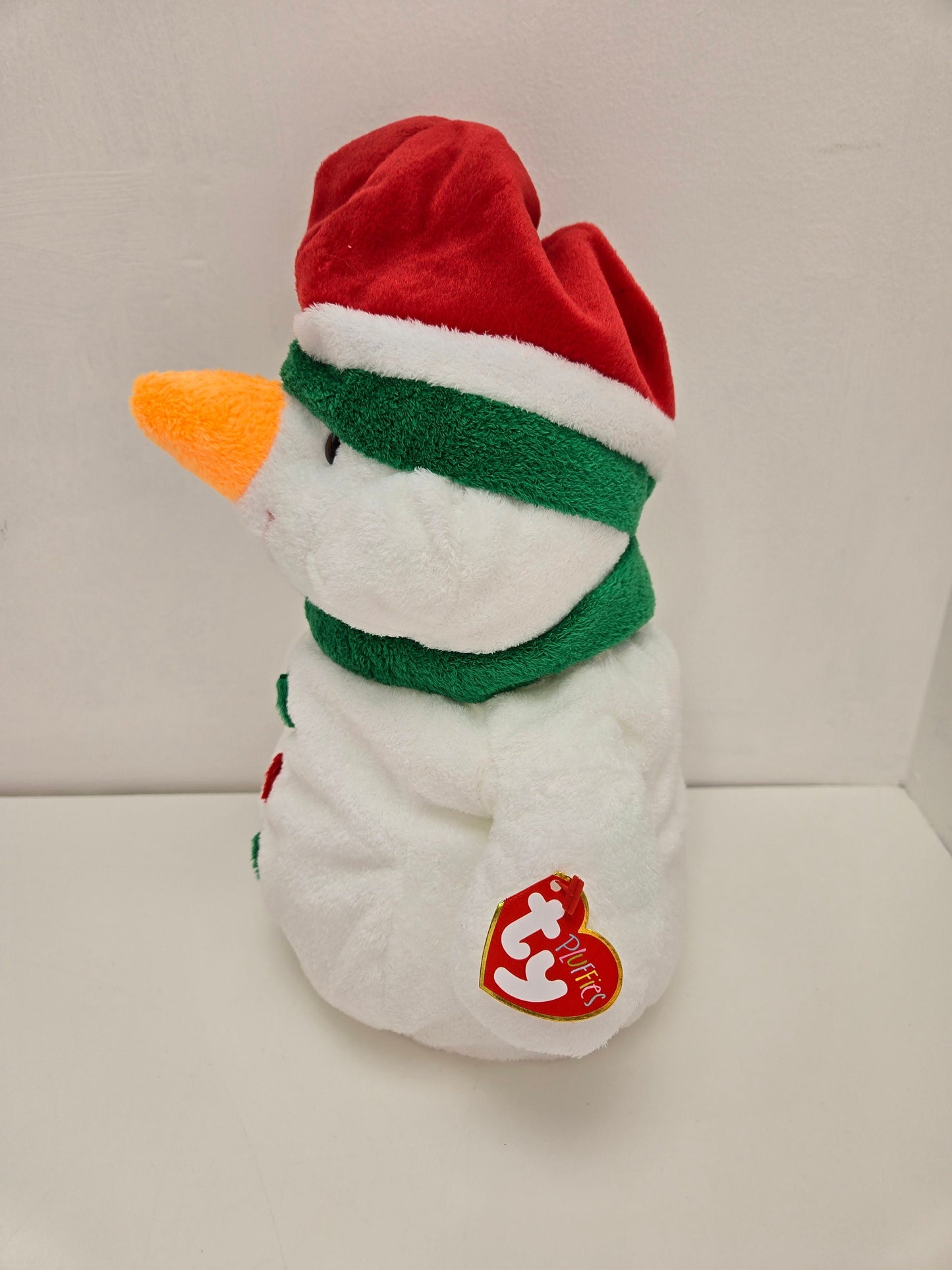 Ty Pluffies Collection “Icebox” the Snowman (14 inch)