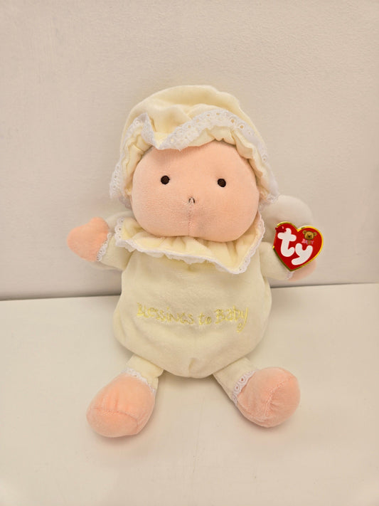 Ty Baby Line “Blessings to Baby” the Yellow Angel Baby Doll With Wings - Love to Baby (8 inch)