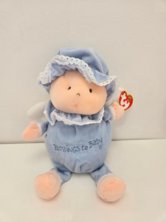 Ty Baby Line “Blessings to Baby” the Blue Angel Baby Doll With Wings - Love to Baby (8 inch)