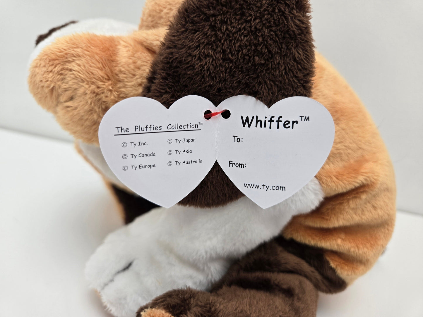 Ty Pluffies Collection “Whiffer” the Dog *Rare* (8.5 inch)