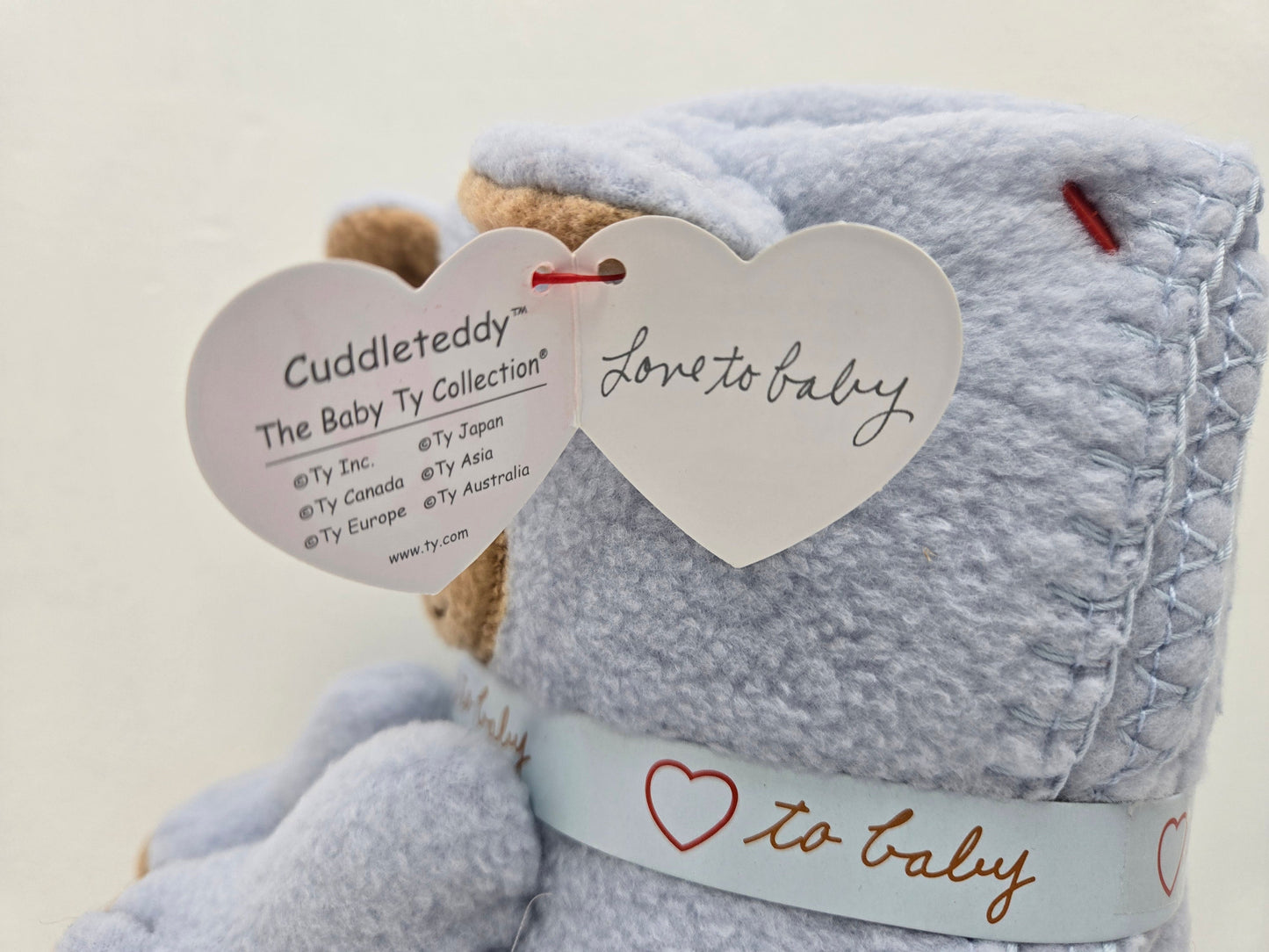 Ty Baby Line “Cuddleteddy” the Blue  Blanket - Love to Baby (8 inch)