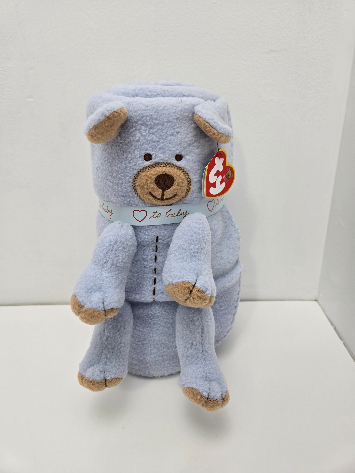 Ty Baby Line “Cuddleteddy” the Blue  Blanket - Love to Baby (8 inch)