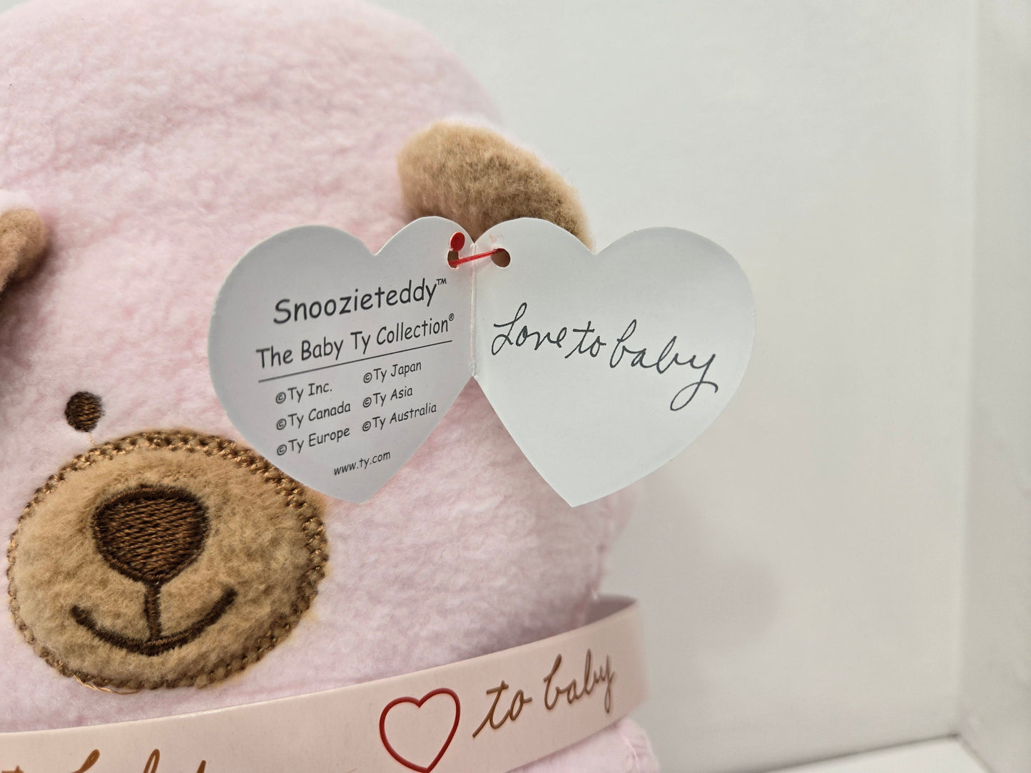 Ty Baby Line “Snoozieteddy” the Pink  Blanket - Love to Baby (8 inch)