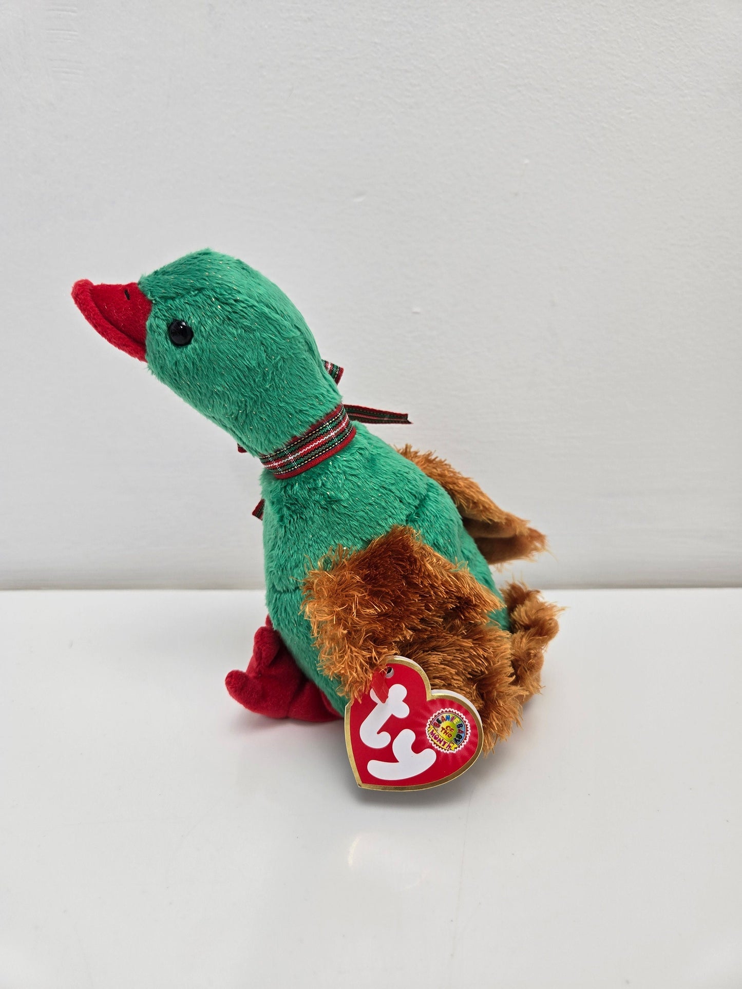 Ty Beanie Baby “Greetings” the Christmas Goose - Beanie Baby of the Month  (5.5 inch)