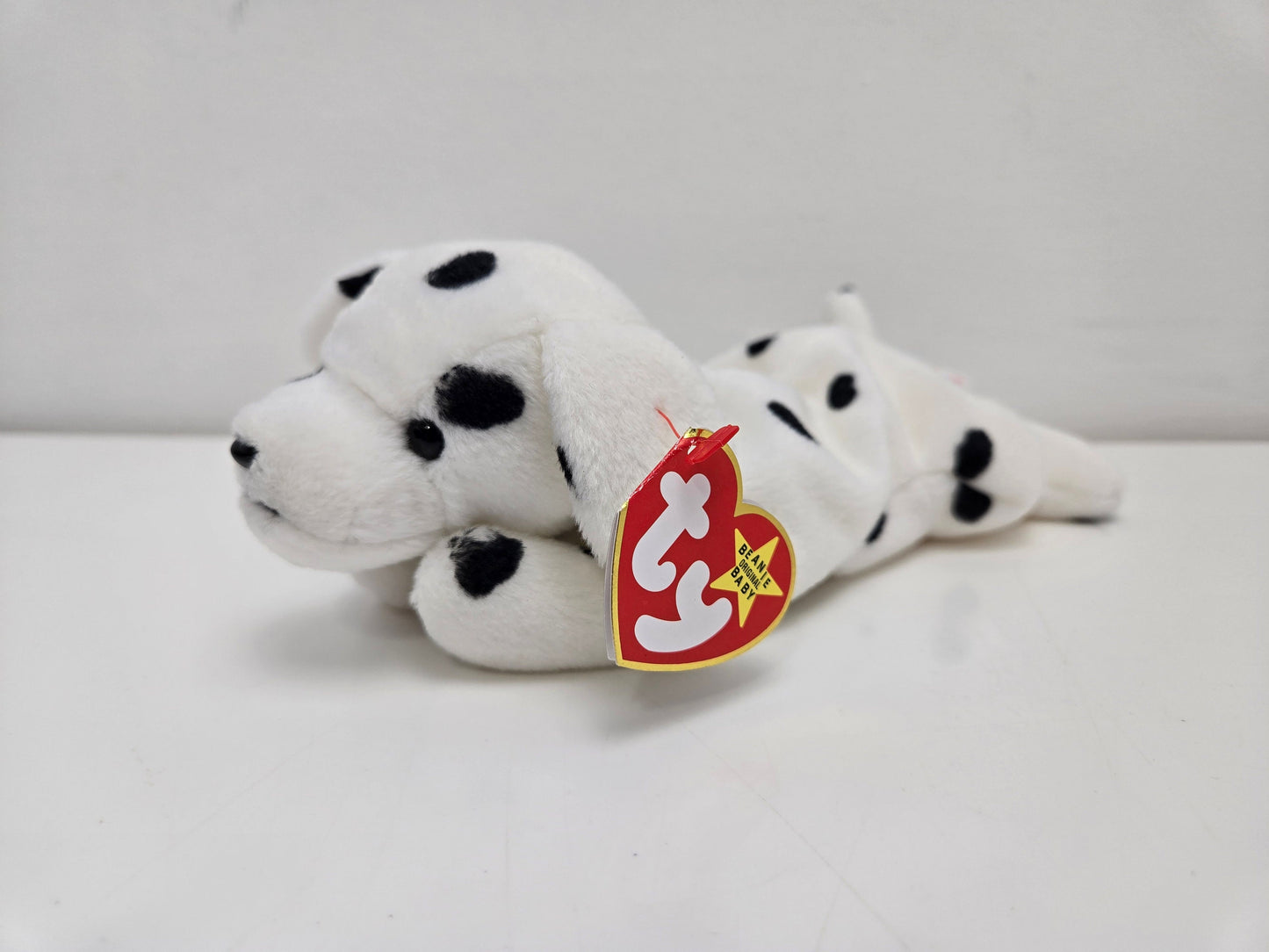 Ty Beanie Baby “Sparky” the Dalmatian with Dotty Tush Tag Error!  (7.5 inch)