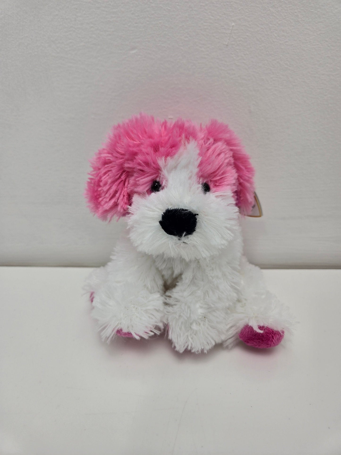 Ty Beanie Baby “Snuggins” the Pink and White Dog ie - Beanie Baby of the Month! (6.5 inch)